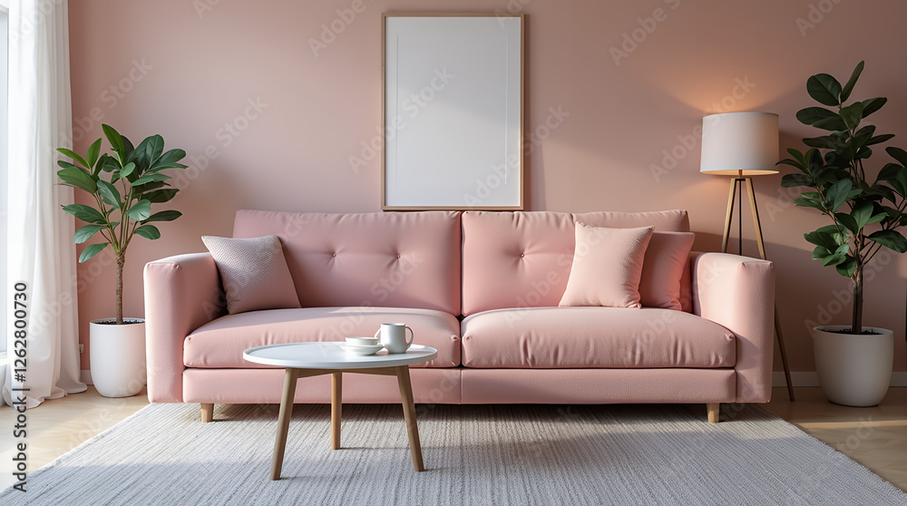 Fototapeta premium modern living room with sofa