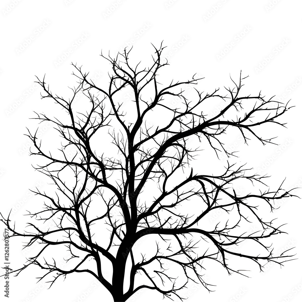 Fototapeta premium tree branches silhouette