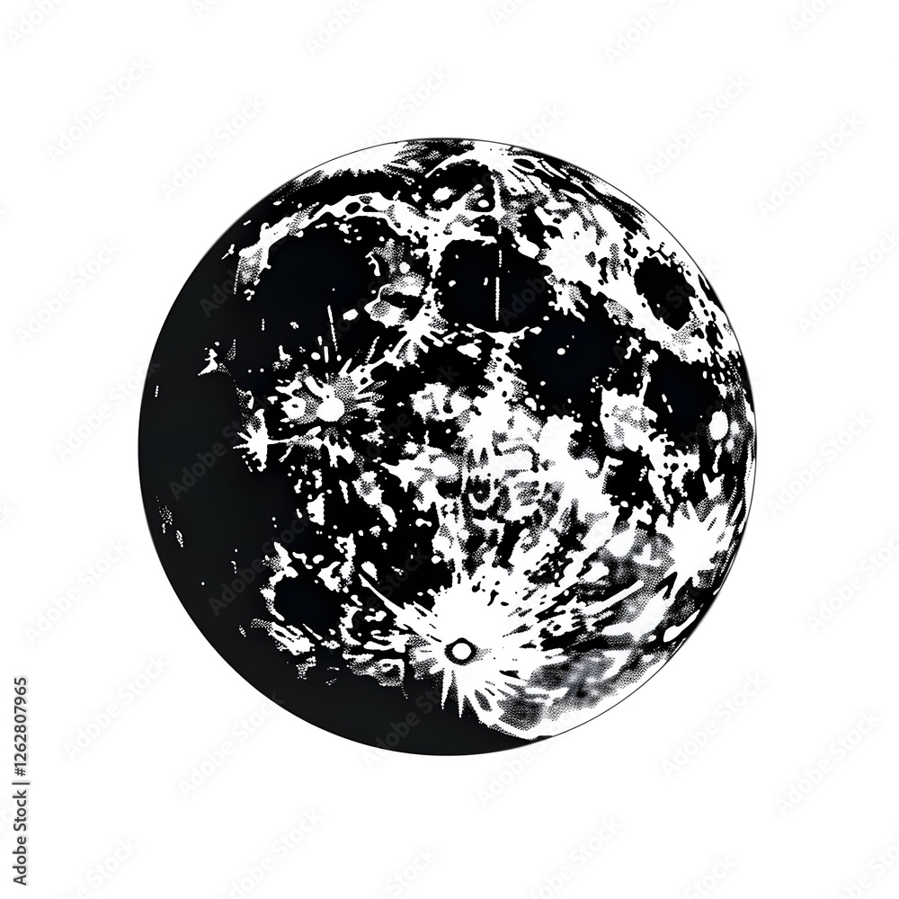 Naklejka premium moon silhouette