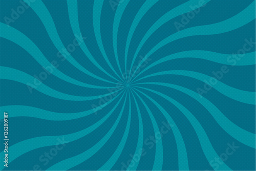 Abstract Blue comic zoom