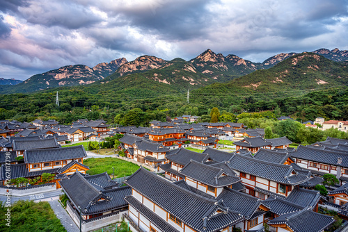 Obraz na płótnie Eunpyeong hanok village, Seoul, South Korea. w salonie