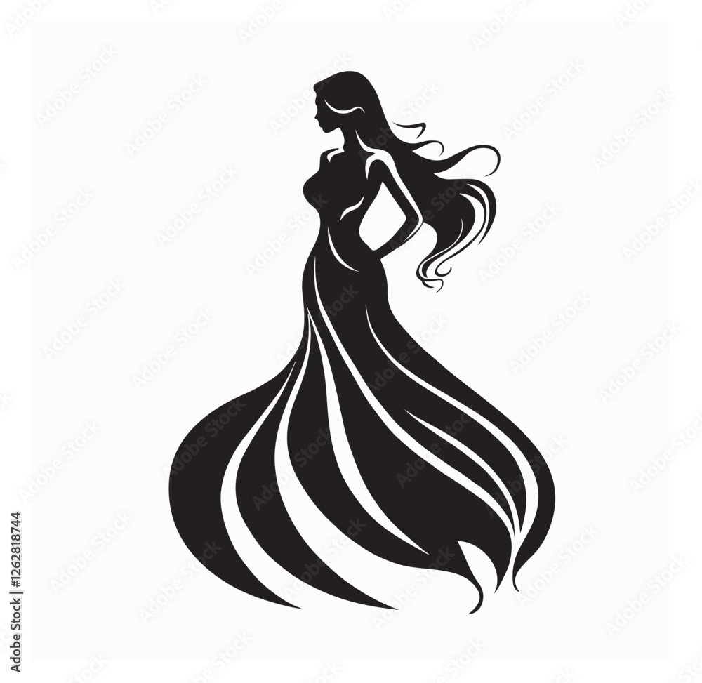 fashion, lady, shirt, sale, lifestyle, clothes, store, business, pretty, elegant, design, modern, woman, template, salon, style, silhouette, girl, collection, element, brand, female, model, gown, logo
