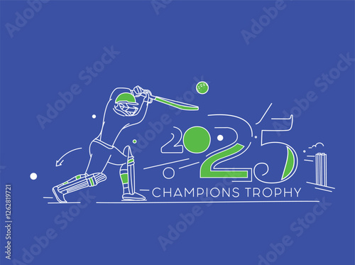 Cricket Champion trophy Sport Poster, template, brochure, decorated, flyer, banner design.