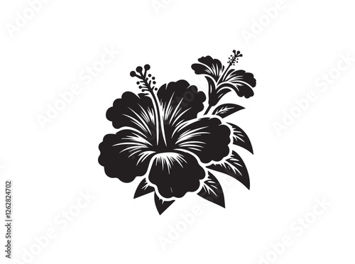 Simple Hibiscus Silhouette