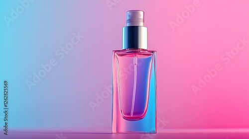 Cosmetic tube mock up isolated on a colourful background