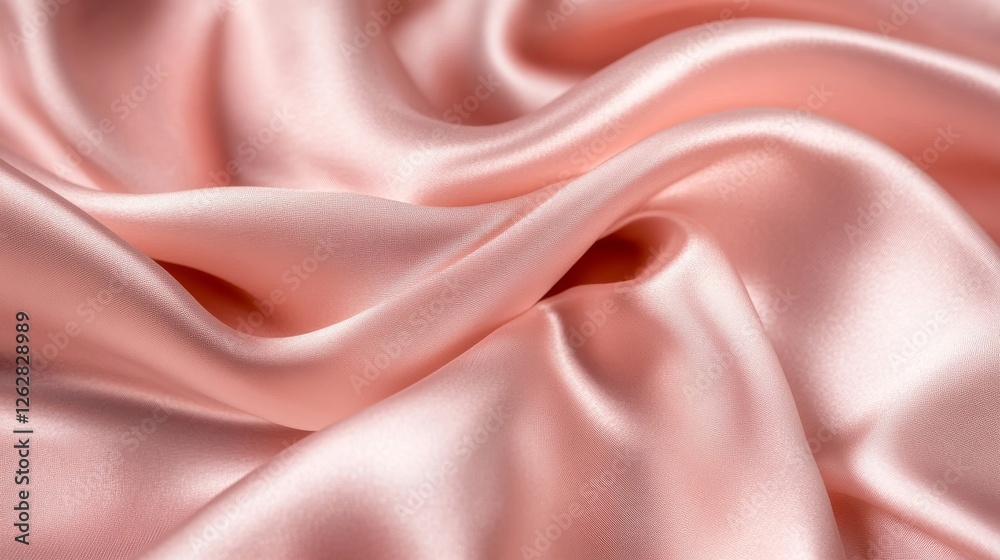 Obraz premium Delicate Pink Satin Fabric Texture