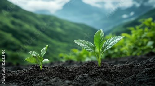 Life force emerging from the ground
