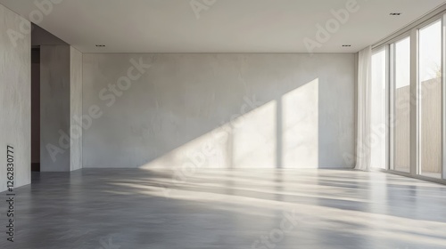 Empty Modern Minimalist Interior Design