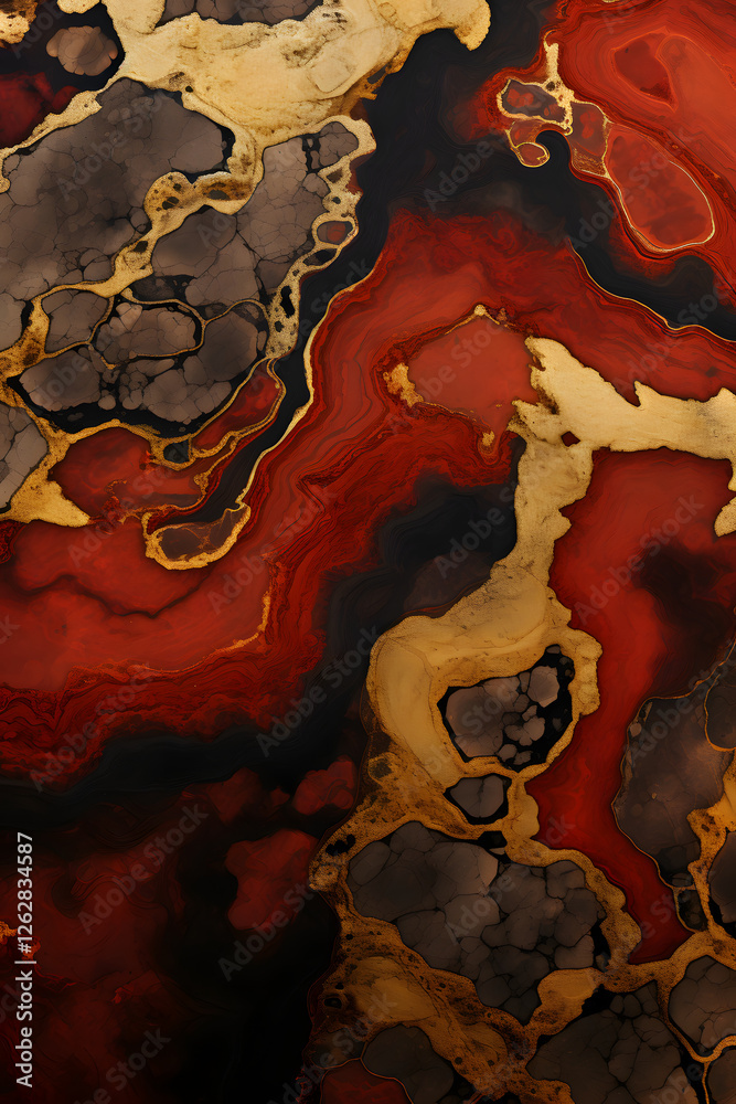 Naklejka premium Digital mineral stone pattern pattern graphics poster background