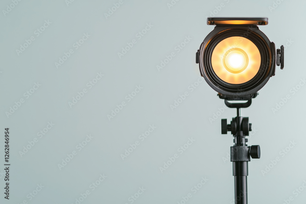 Light is bright on stand, creating natural and cozy atmosphere