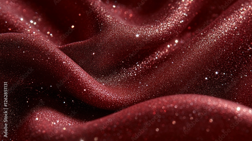 Red Glitter Fabric Texture Background: Shimmering Sparkle and Glamour Red Glitter Fabric Texture Background: Shimmering Sparkle and Glamour