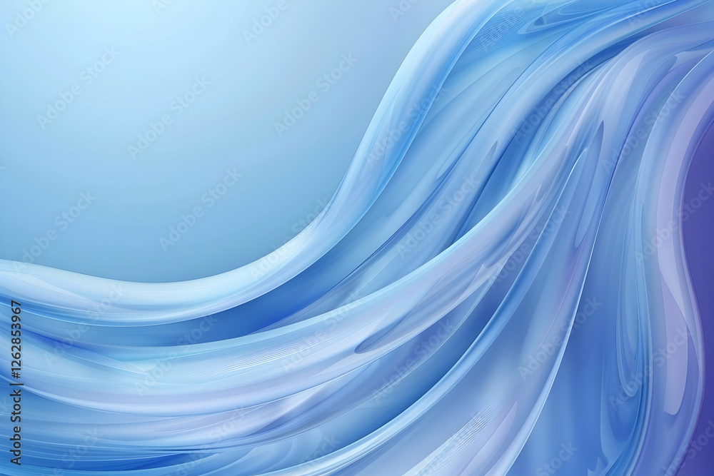 Serene Blue Abstract Waves Flowing Gracefully Across a Soft Gradient Background Serene Blue Abstract Waves Flowing Gracefully Across a Soft Gradient Background