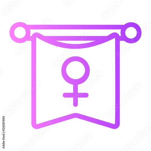 College Sorority gradient icon
