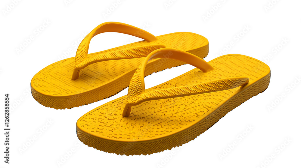a pair of yellow sandals on a transparent background, PNG image, PNG file, Generative art. a pair of yellow sandals on a transparent background, PNG image, PNG file, Generative art.
