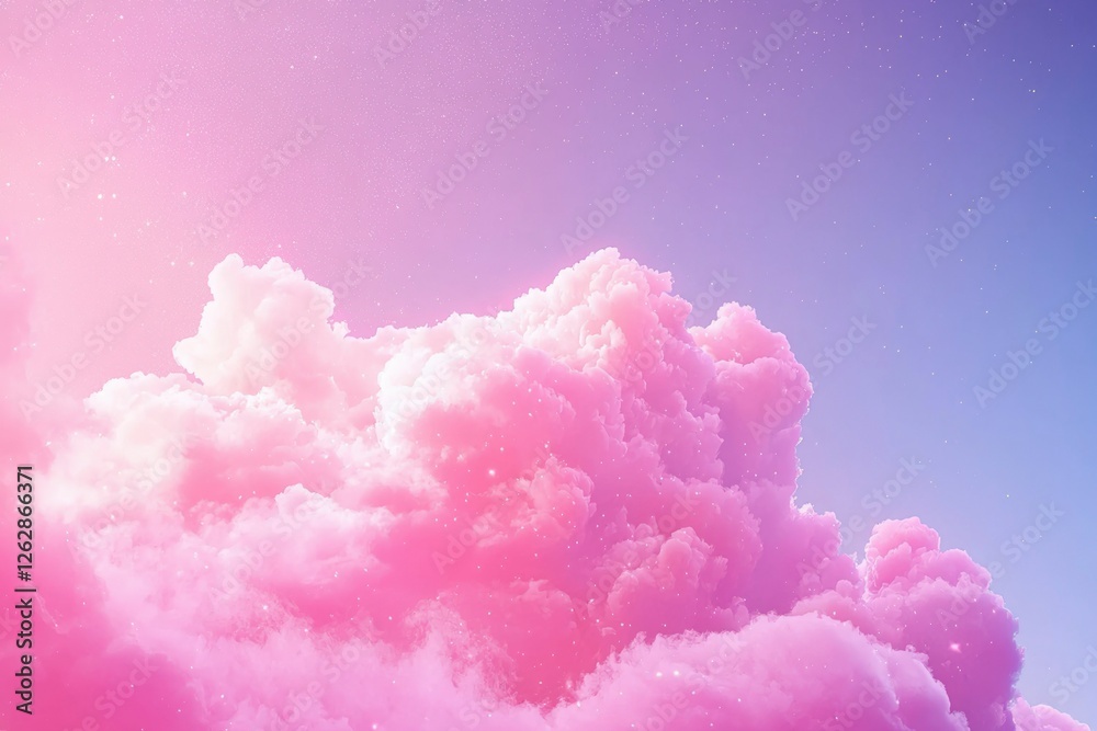 Fototapeta premium Pink Cloudscape Dreamy Sky