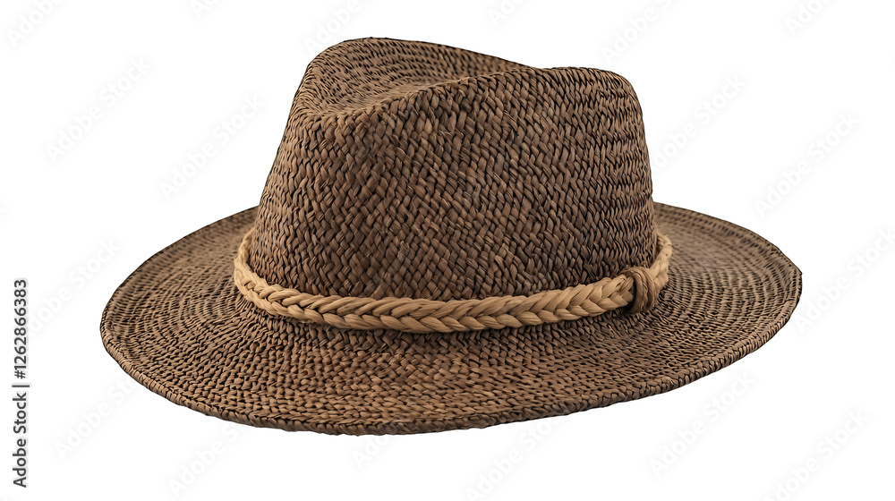 a wide brimmed hat on a transparent background, PNG image, PNG file, Generative art. a wide brimmed hat on a transparent background, PNG image, PNG file, Generative art.
