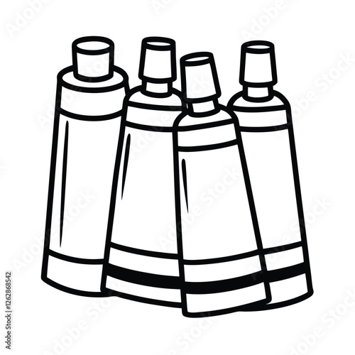 Bild auf Leinwand High-Quality Oil Paint Tubes for Fine Art and Creative Projects