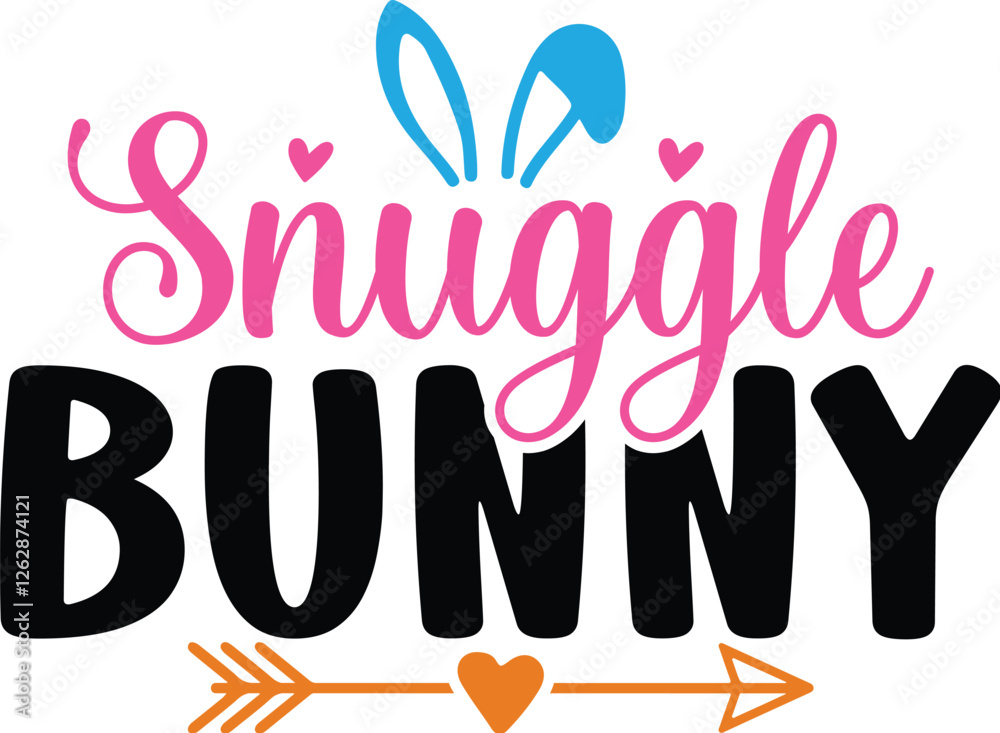 Naklejka premium Snuggle Bunny