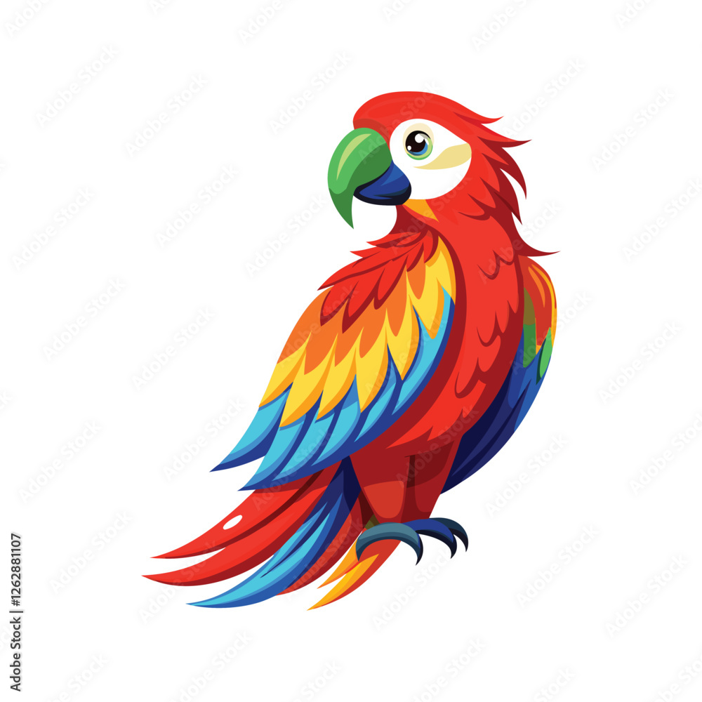 Fototapeta premium red and yellow macaw ara ararauna