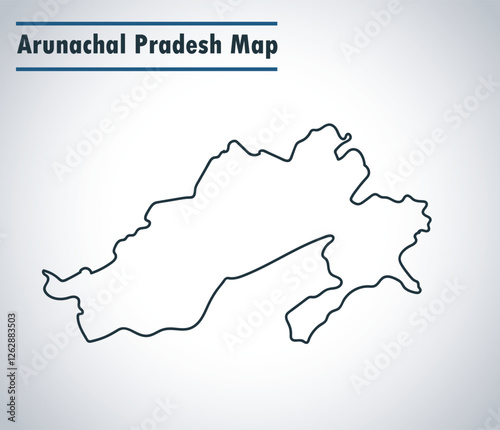 Arunachal Pradesh A Comprehensive Map of Districts and Borders photo