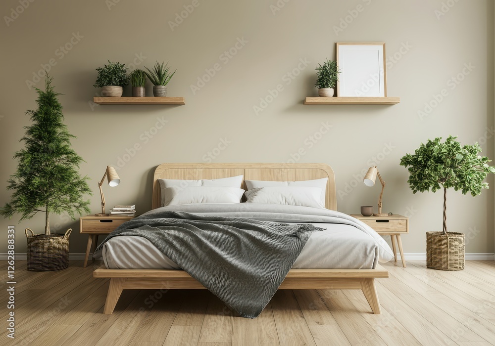 Fototapeta premium bedroom with bed