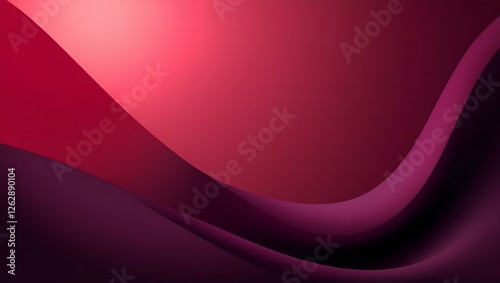 Elegant deep red silk waves background with smooth flowing texture perfect for luxury fashion designs modern digital art and high-end branding.