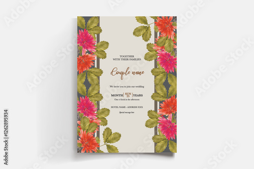 BRIDAL SHOWER FLORAL INVITATION TEMPLATE