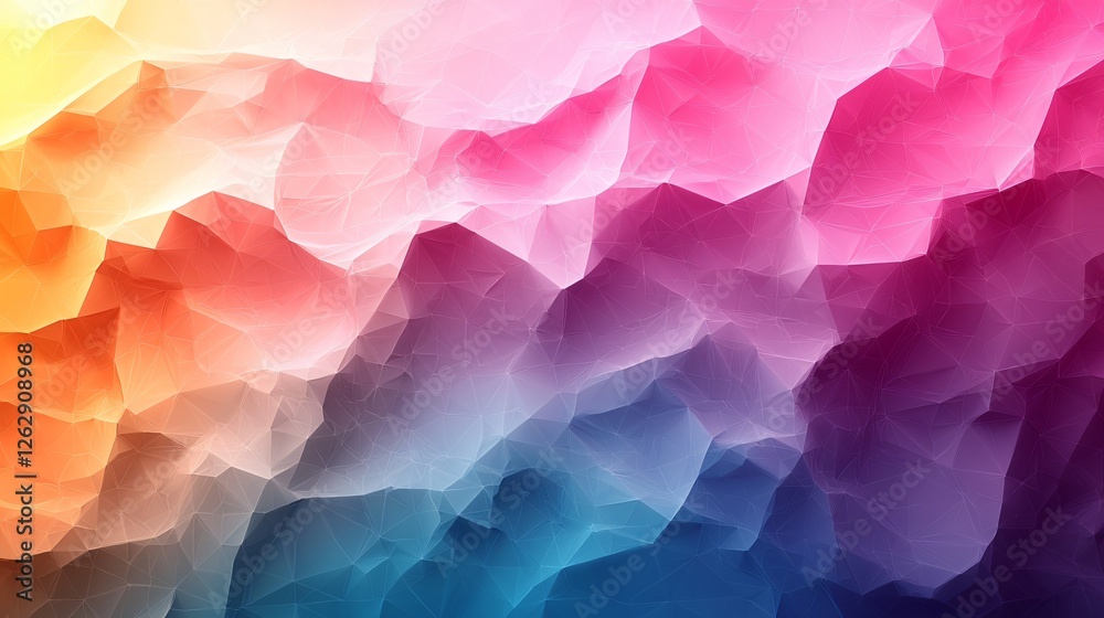 Fototapeta premium Abstract Colorful Low Poly Background