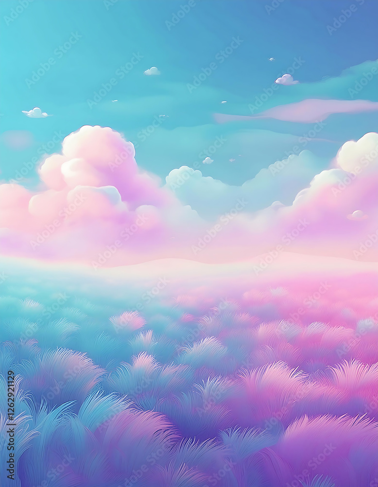 Fototapeta premium blue sky with clouds backround wallpaper