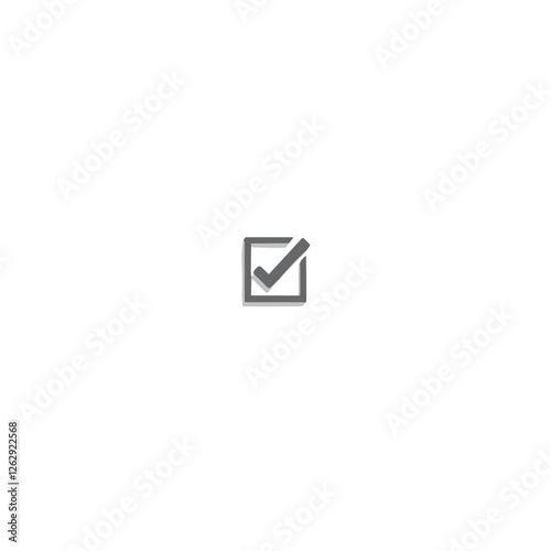 Free Download Isolated check mark icon with checkbox outline with transparent background - GFXLoad