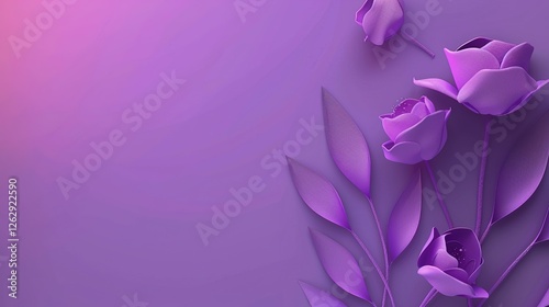 In the Name of Violet, Decorate the Tenderness and Strength of Women's Day - Pay Tribute to Every Shining Woman Against the Dreamy Violet Background