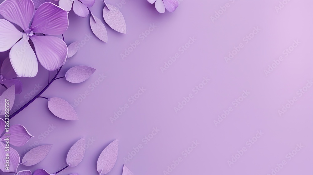 Naklejka premium In the Name of Violet, Decorate the Tenderness and Strength of Women's Day - Pay Tribute to Every Shining Woman Against the Dreamy Violet Background