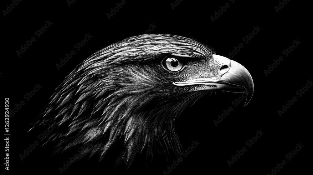 Golden eagle, head close-up. Portrait of a bird of prey. Close up Golden eagle, head close-up. Portrait of a bird of prey. Close up