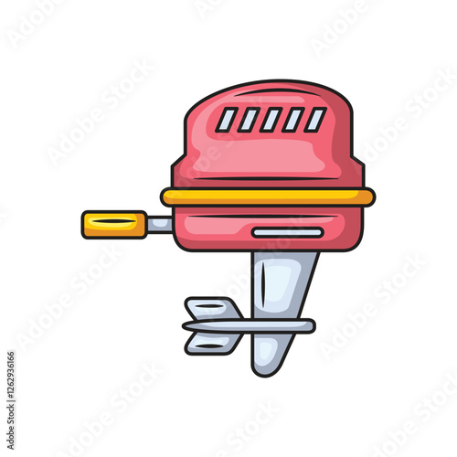 Icon design boat motor. Vector design