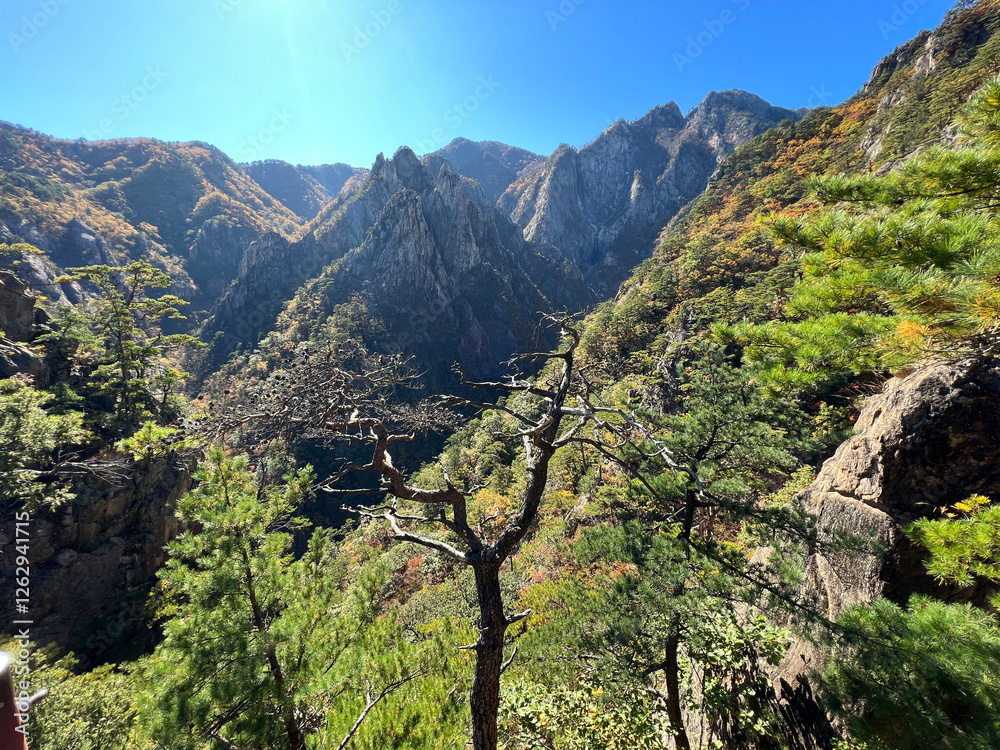 Scenery at Seoraksan national park in South Korea