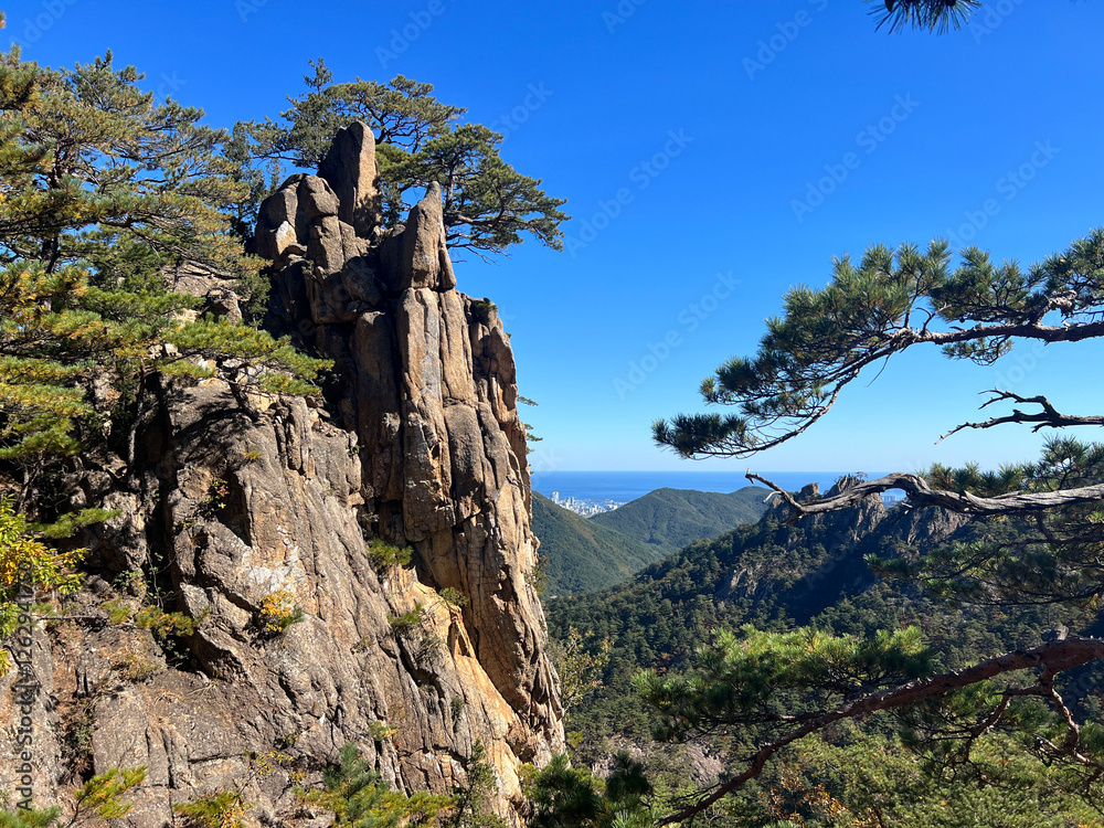 Mountain range at Seoraksan national park