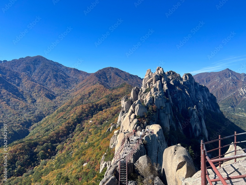 Mountain range at Seoraksan national park