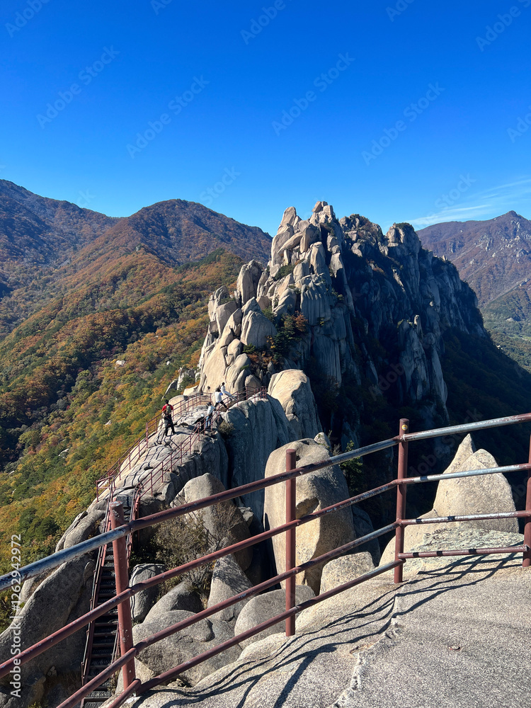 Mountain range at Seoraksan national park