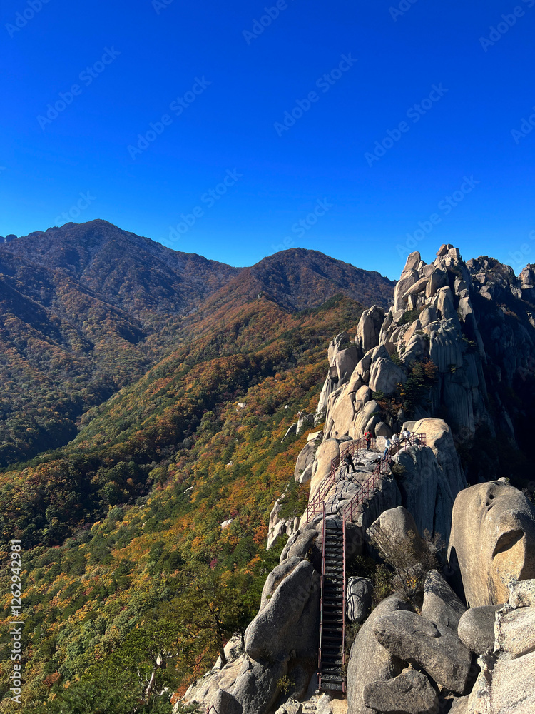 Mountain range at Seoraksan national park