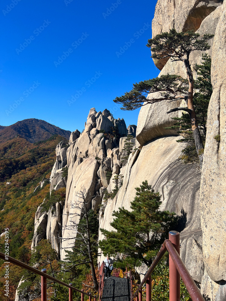 Mountain range at Seoraksan national park