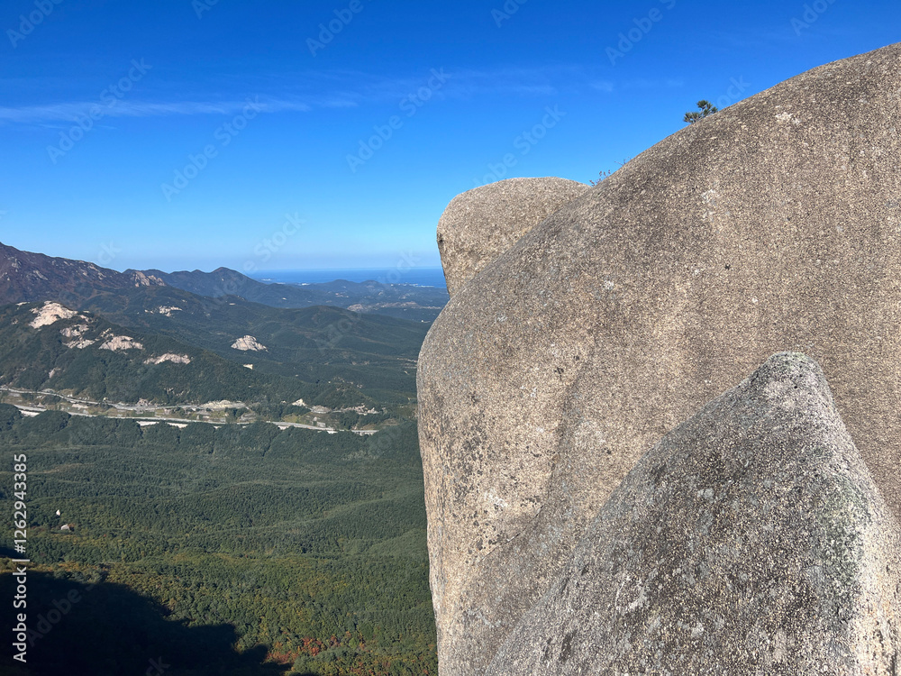 Mountain range at Seoraksan national park