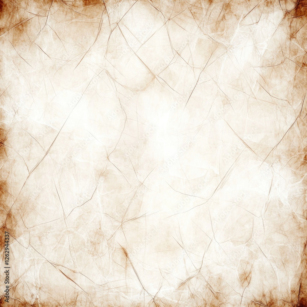 Fototapeta premium Aged distressed brown borders paper texture grungy old paper background antique vintage look paper