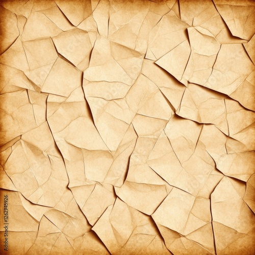 Vintage aged paper texture background, browned antique paper cracked torn grunge textured wallpaper