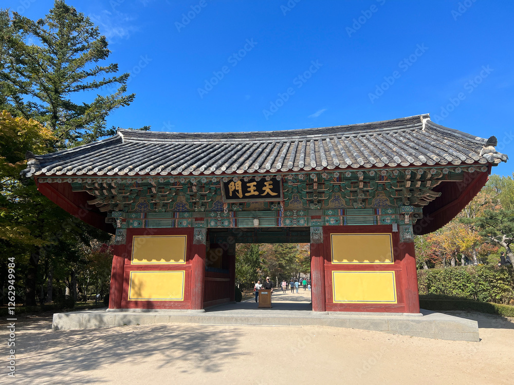 Bulguksa Buddhist temple in Gyeongju, South Korea