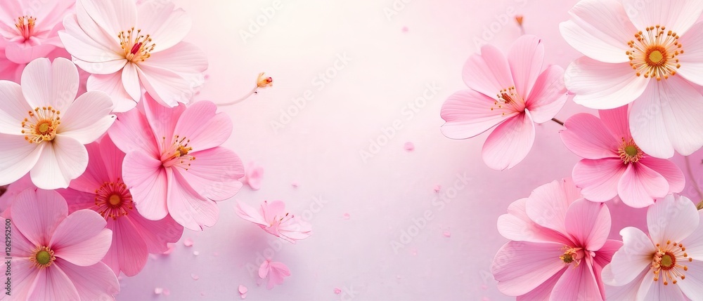 Pastel Flower Pattern Background - Abstract Art Pastel Flower Pattern Background - Abstract Art