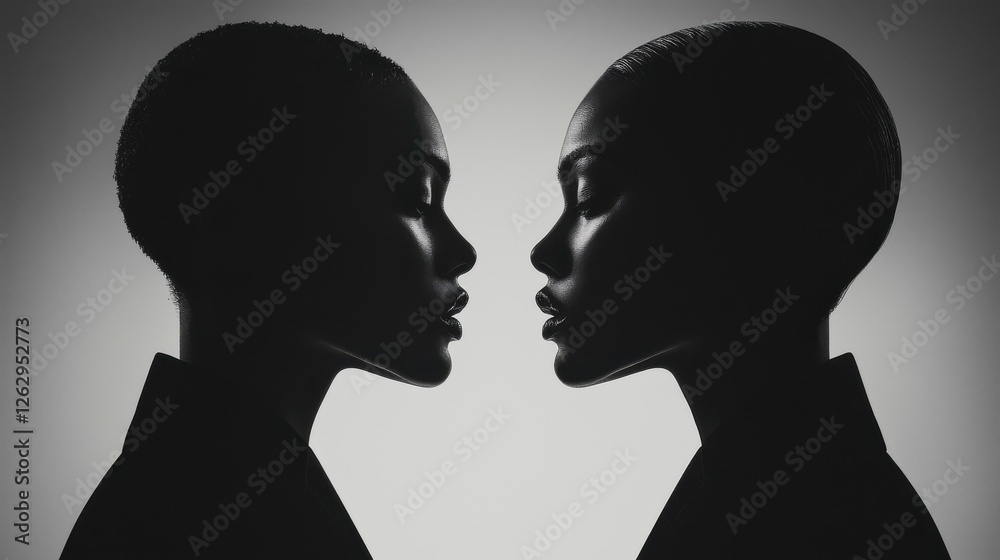 Striking Silhouette Portraits Showcase Captivating Contrasts and Emotions Striking Silhouette Portraits Showcase Captivating Contrasts and Emotions