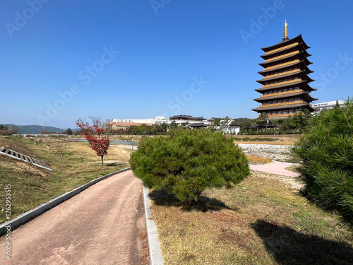 Obraz na płótnie Hwangnyong Temple in the city of Gyeongju w salonie