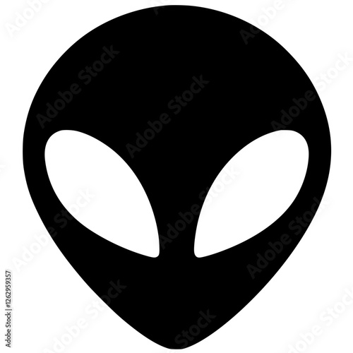 Alien logo silhouette