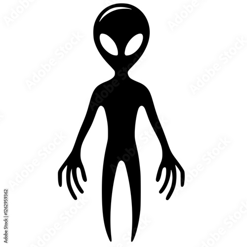 Alien logo silhouette