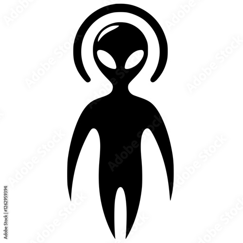 Alien logo silhouette